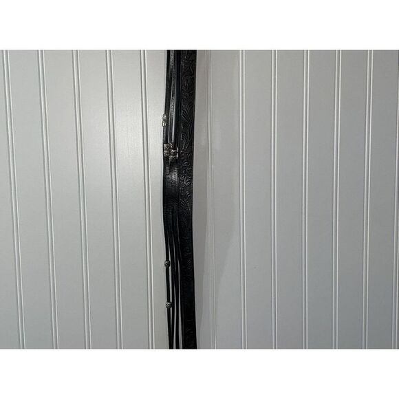 Tony Barcelona Beaded Wide Leather Belt Made In Spain Adjustable Brown Leather - Picture 8 of 8